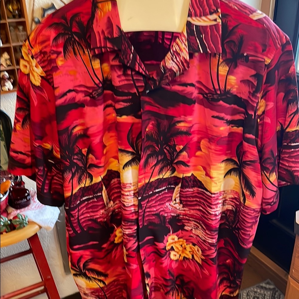 Tropical Sunset Hawaiian Shirt Size 3XL